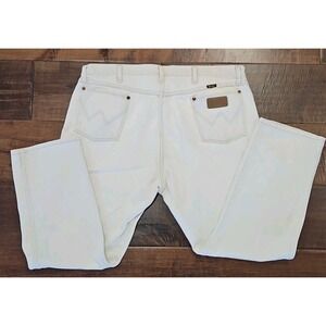 VTG Wrangler 13MWZ Denim Jeans, 42×30 Cowboy Cut Shadow Canyon Series Cream